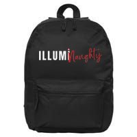 Illuminaughty Illuminati Funny Conspiracy 16 in Basic Backpack
