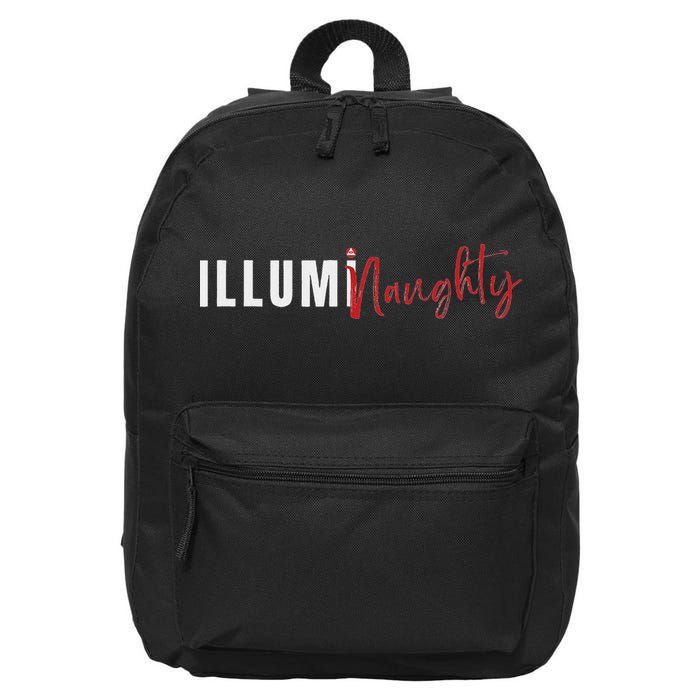 Illuminaughty Illuminati Funny Conspiracy 16 in Basic Backpack
