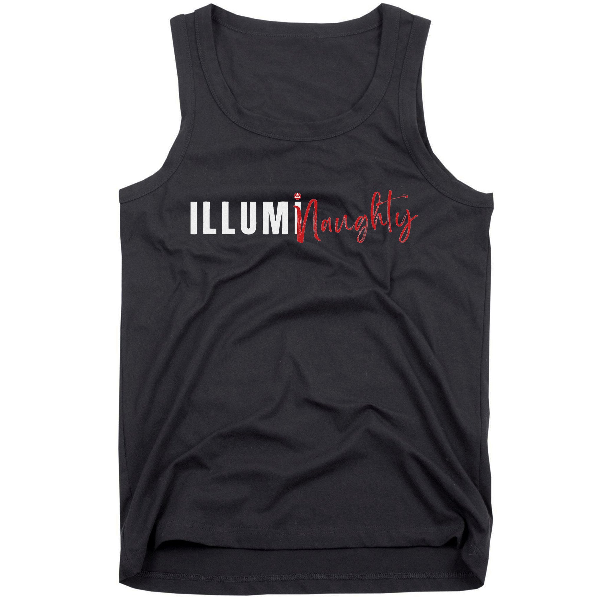 Illuminaughty Illuminati Funny Conspiracy Tank Top