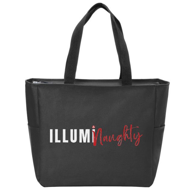 Illuminaughty Illuminati Funny Conspiracy Zip Tote Bag
