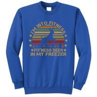 I'm Into Fitness Fit'ness Deer In My Freezer Funny Hunting Gift Sweatshirt