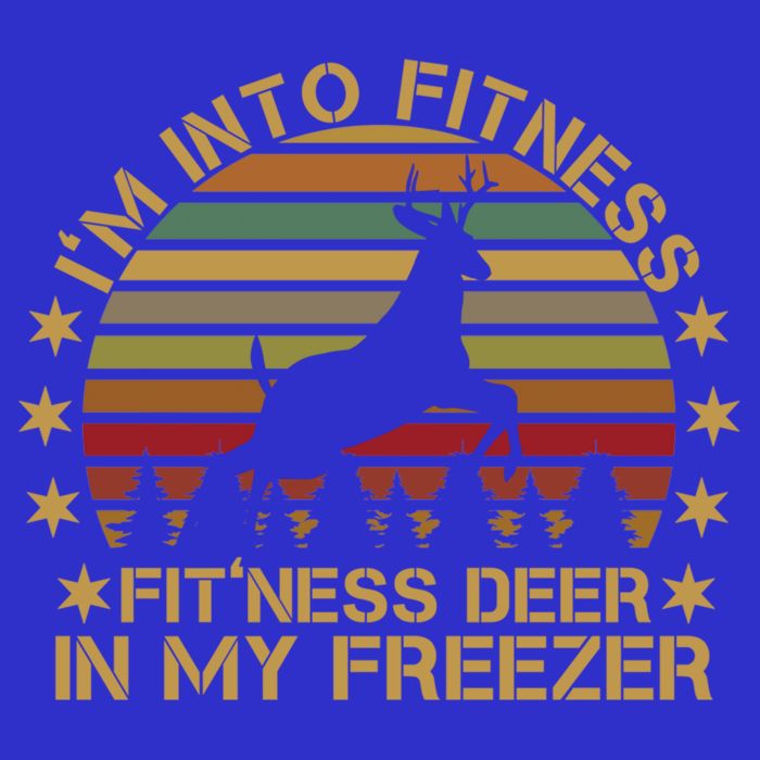 I'm Into Fitness Fit'ness Deer In My Freezer Funny Hunting Gift Tall T-Shirt