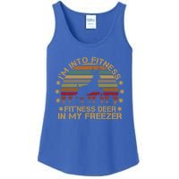 I'm Into Fitness Fit'ness Deer In My Freezer Funny Hunting Gift Ladies Essential Tank