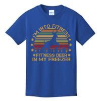 I'm Into Fitness Fit'ness Deer In My Freezer Funny Hunting Gift Kids T-Shirt