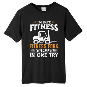 Im Into Fitness Funny Forklift Operator Tall Fusion ChromaSoft Performance T-Shirt