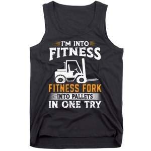 Im Into Fitness Funny Forklift Operator Tank Top