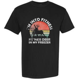 IM Into Fitness FitNess Deer In My Freezer Retro Fitness Garment-Dyed Heavyweight T-Shirt