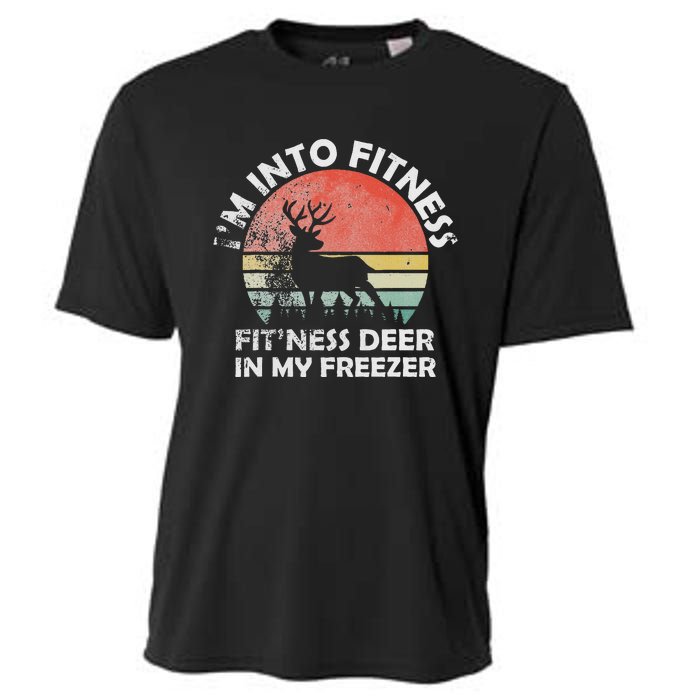 IM Into Fitness FitNess Deer In My Freezer Retro Fitness Cooling Performance Crew T-Shirt