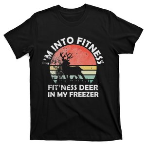 IM Into Fitness FitNess Deer In My Freezer Retro Fitness T-Shirt