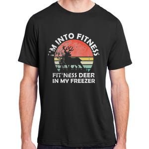 IM Into Fitness FitNess Deer In My Freezer Retro Fitness Adult ChromaSoft Performance T-Shirt