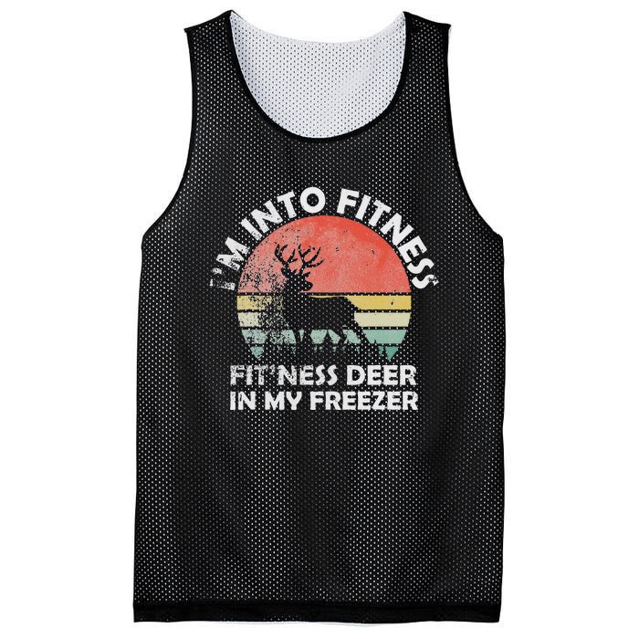 IM Into Fitness FitNess Deer In My Freezer Retro Fitness Mesh Reversible Basketball Jersey Tank