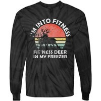 IM Into Fitness FitNess Deer In My Freezer Retro Fitness Tie-Dye Long Sleeve Shirt