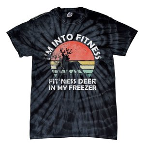 IM Into Fitness FitNess Deer In My Freezer Retro Fitness Tie-Dye T-Shirt