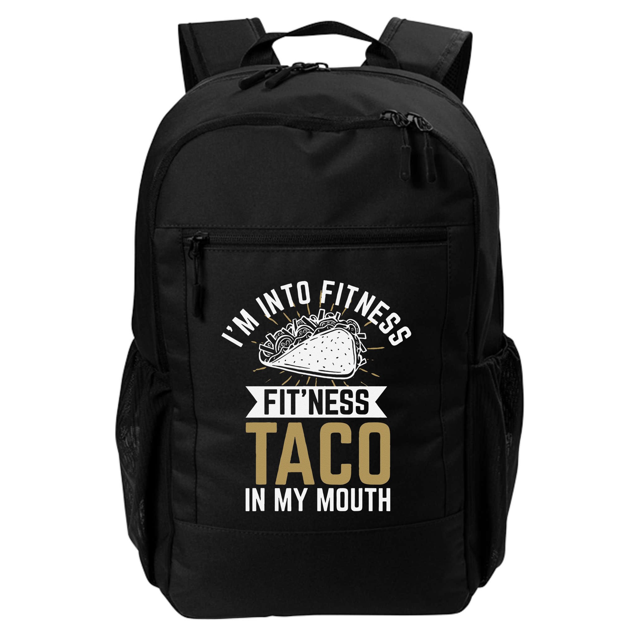 I'm into Fitness Fit'ness Taco In My Mouth Backpack