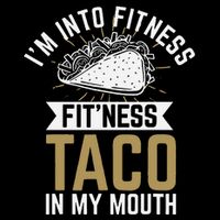 I'm into Fitness Fit'ness Taco In My Mouth Backpack