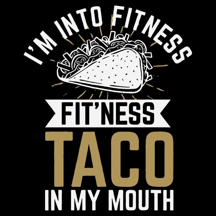 I'm into Fitness Fit'ness Taco In My Mouth Backpack