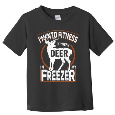 IM Into Fitness Deer Freezer Funny Dad Hunter Deer Hunting Toddler T-Shirt