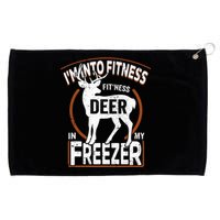 IM Into Fitness Deer Freezer Funny Dad Hunter Deer Hunting Grommeted Golf Towel