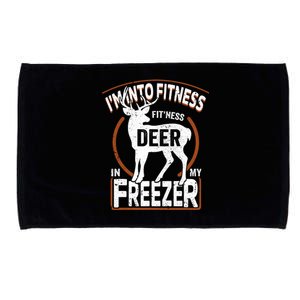 IM Into Fitness Deer Freezer Funny Dad Hunter Deer Hunting Microfiber Hand Towel