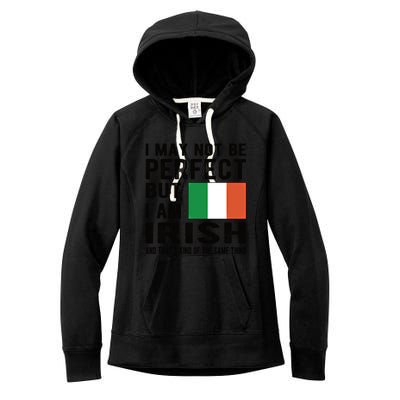 I'm Irish Flag Ireland Heritage Irish Roots Gift Women's Fleece Hoodie