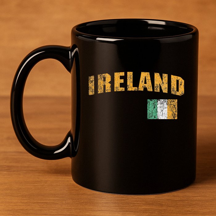Ireland Irish Flag St. Patrick's Day 11oz C Handle Ceramic Mug