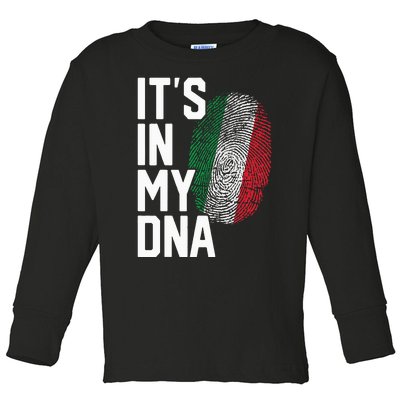 Italy Italian Flag Heritage Toddler Long Sleeve Shirt