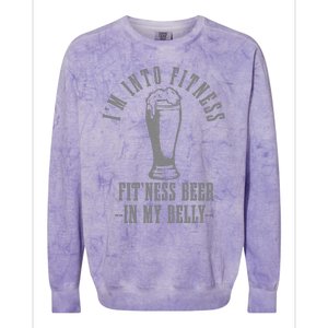 IM Into Fitness FitNess Beer In My Belly Funny Drinking Colorblast Crewneck Sweatshirt