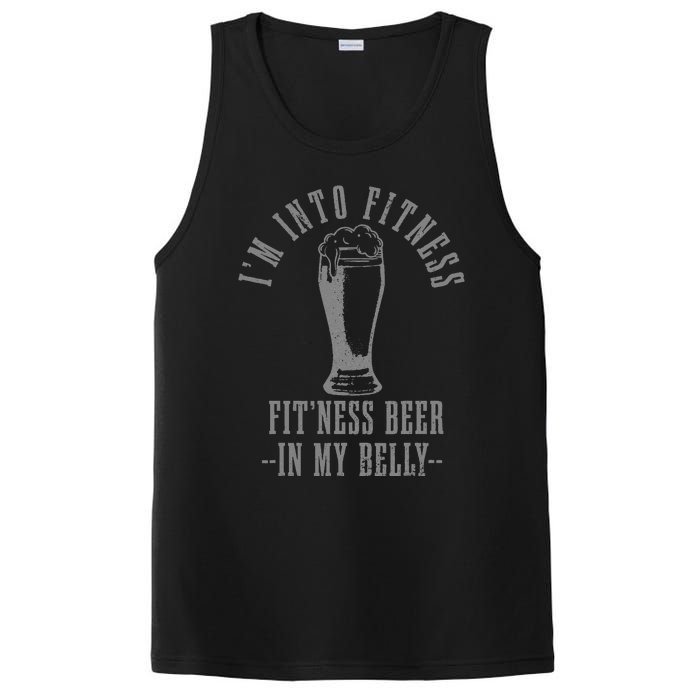 IM Into Fitness FitNess Beer In My Belly Funny Drinking PosiCharge Competitor Tank