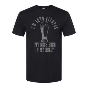 IM Into Fitness FitNess Beer In My Belly Funny Drinking Softstyle CVC T-Shirt