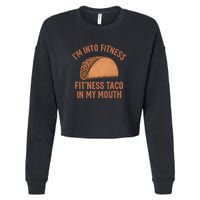 I'm Into Fitness Cropped Pullover Crew