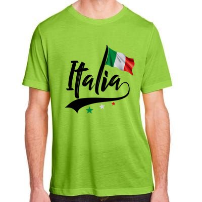 Italia Italian Flag Italy Italiano Heritage Adult ChromaSoft Performance T-Shirt