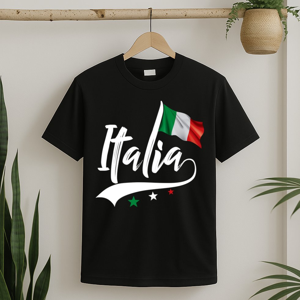 Italia Italian Flag Italy Italiano Heritage T-Shirt