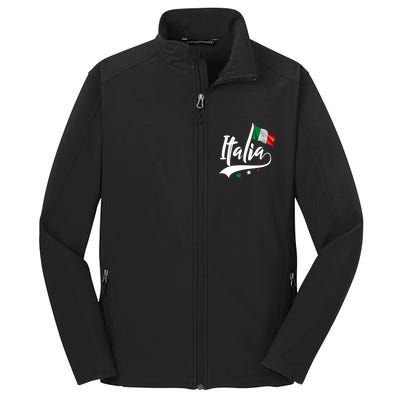 Italia Italian Flag Italy Italiano Heritage Core Soft Shell Jacket