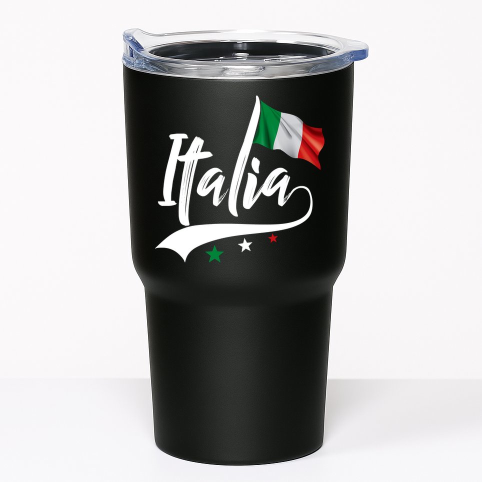Italia Italian Flag Italy Italiano Heritage Tumbler