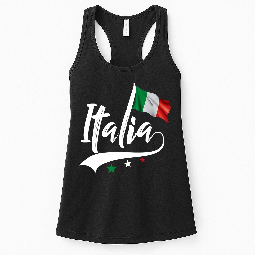 Italia Italian Flag Italy Italiano Heritage Womens Tank Top