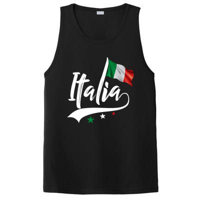 Italia Italian Flag Italy Italiano Heritage PosiCharge Competitor Tank