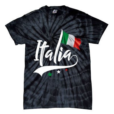 Italia Italian Flag Italy Italiano Heritage Tie-Dye T-Shirt