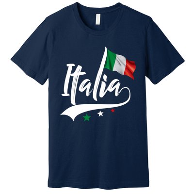 Italia Italian Flag Italy Italiano Heritage Premium T-Shirt