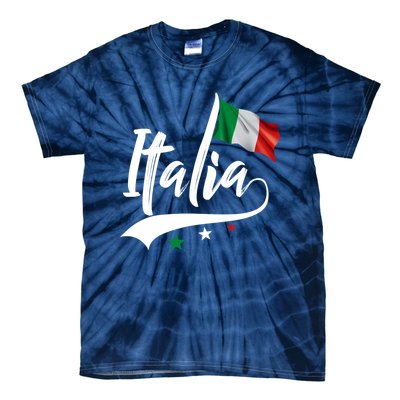 Italia Italian Flag Italy Italiano Heritage Tie-Dye T-Shirt