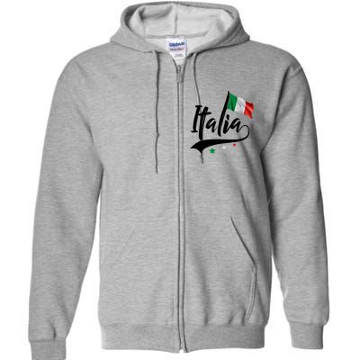 Italia Italian Flag Italy Italiano Heritage Full Zip Hoodie