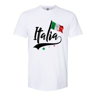 Italia Italian Flag Italy Italiano Heritage Softstyle CVC T-Shirt