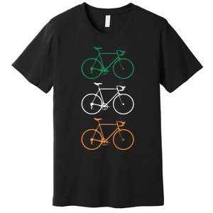 Ireland Irish Flag Cycling Bike Bicycle Riding Biking Premium T-Shirt