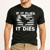 If It Flies It Dies American Flag Duck Hunter Gift Cooling Performance Crew T-Shirt