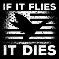 If It Flies It Dies American Flag Duck Hunter Gift Cooling Performance Crew T-Shirt