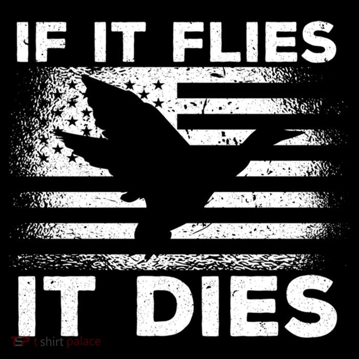 If It Flies It Dies American Flag Duck Hunter Gift Sustainable Bucket Hat