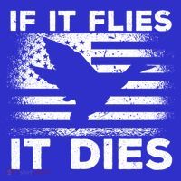 If It Flies It Dies American Flag Duck Hunter Gift T-Shirt