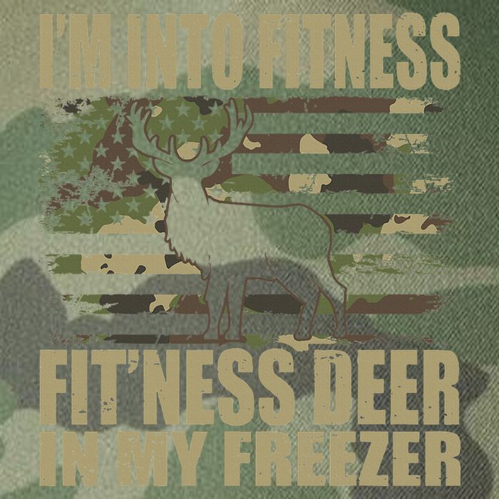 I'm Into Fitness Fit'ness Deer In My Freezer  Legacy Tie Dye Trucker Hat