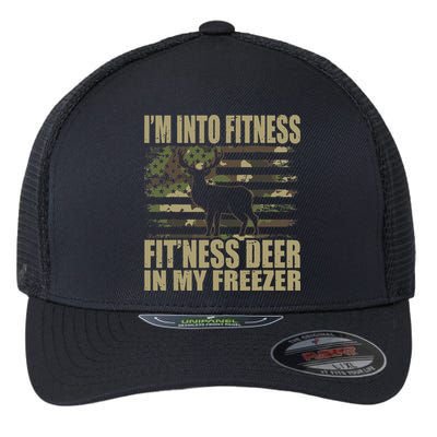 I'm Into Fitness Fit'ness Deer In My Freezer  Flexfit Unipanel Trucker Cap