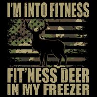 I'm Into Fitness Fit'ness Deer In My Freezer  Youth Performance Sprint T-Shirt