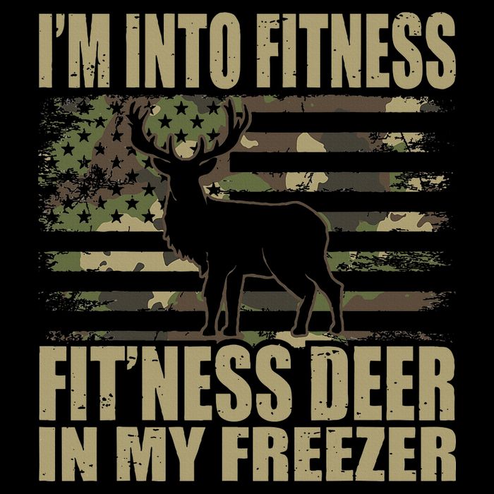 I'm Into Fitness Fit'ness Deer In My Freezer  Youth Performance Sprint T-Shirt